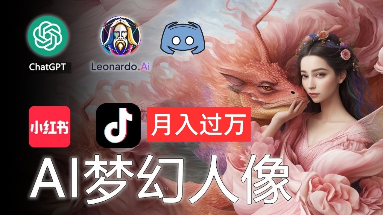 （11575期）AI摄影梦幻人像：零基础也能月入过万的秘密-阳明聊项目