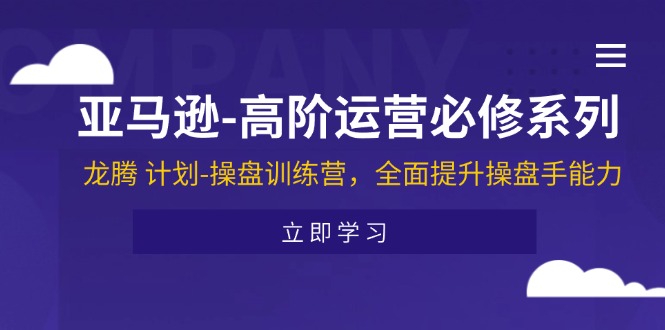 （11625期）亚马逊-高阶运营必修系列，龙腾 计划-操盘训练营，全面提升操盘手能力-阳明聊项目