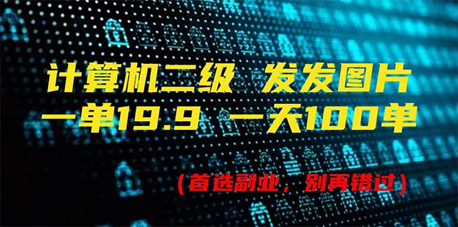 （11715期）计算机二级，一单19.9 一天能出100单，每天只需发发图片（附518G资料）-阳明聊项目