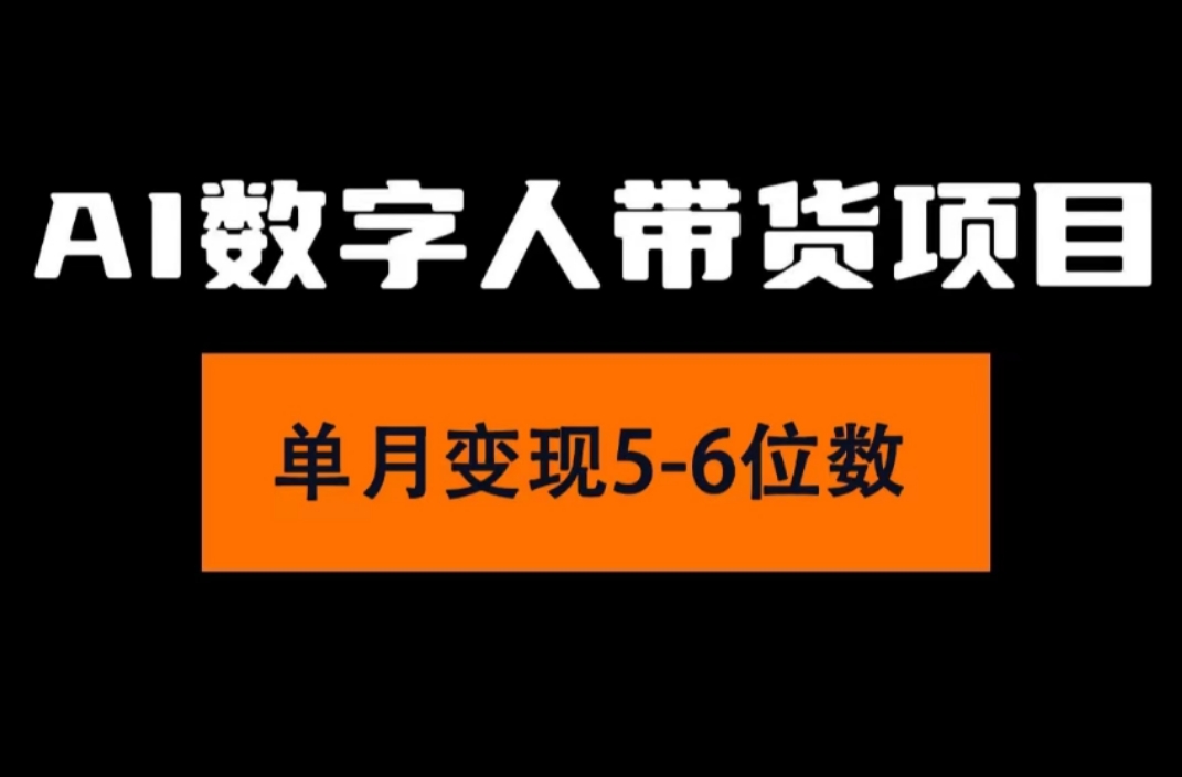 （11751期）2024年Ai数字人带货，小白就可以轻松上手，真正实现月入过万的项目-阳明聊项目