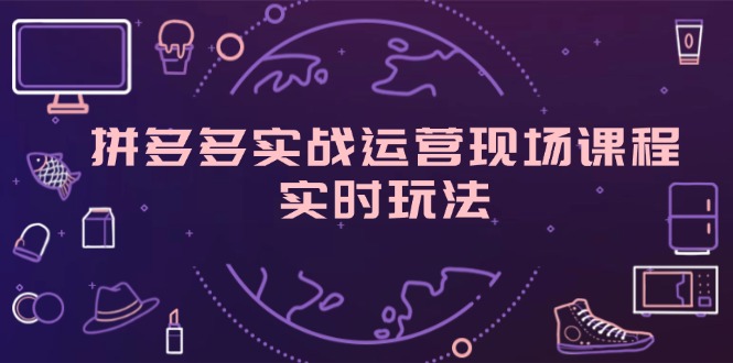 （11759期）拼多多实战运营现场课程，实时玩法，爆款打造，选品、规则解析-阳明聊项目