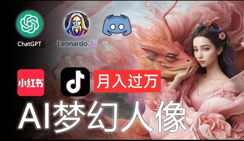 AI摄影梦幻人像：零基础也能月入过万的秘密【揭秘】-阳明聊项目