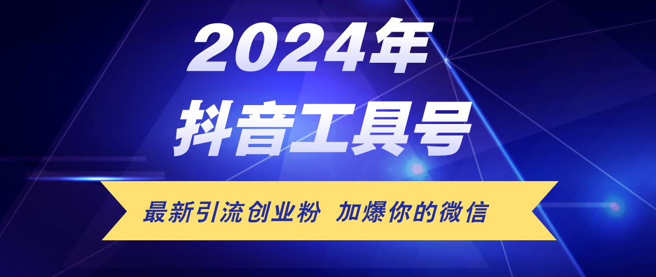 （12149期）24年抖音最新工具号日引流300+创业粉，日入5000+-阳明聊项目