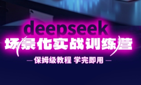 DeepSeek场景化实战训练营，保姆级教程，学完即用，手把手教你用DeepSeek提升效率-阳明聊项目