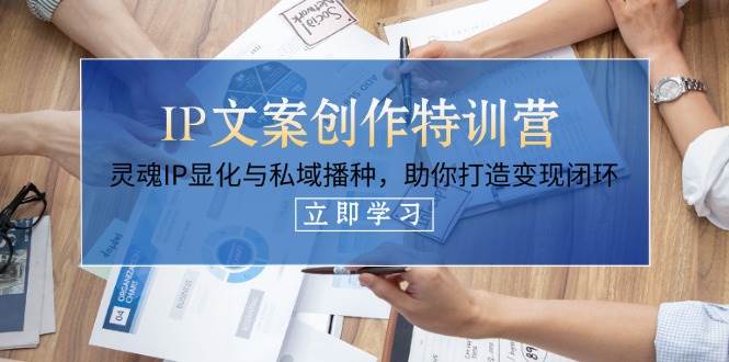 IP文案创作特训营，灵魂IP显化与私域播种，助你打造变现闭环(14节课)-阳明聊项目