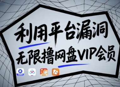 利用平台漏洞，无限撸网盘VIP会员，用户亲测有效!【漏洞原理+操作演示】-阳明聊项目