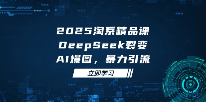 2025 淘系精品课，DeepSeek 裂变，AI 爆图，暴力引流-阳明聊项目