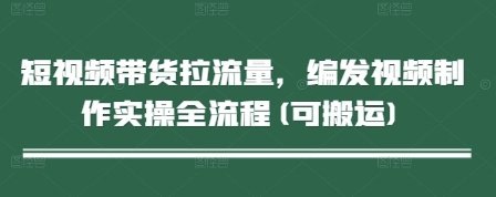 短视频带货拉流量，编发视频制作实操全流程(可搬运)-阳明聊项目
