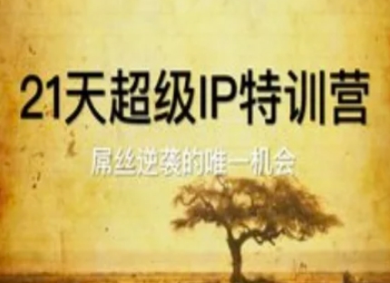 21天超级IP特训营，屌丝逆袭的唯一机会-阳明聊项目