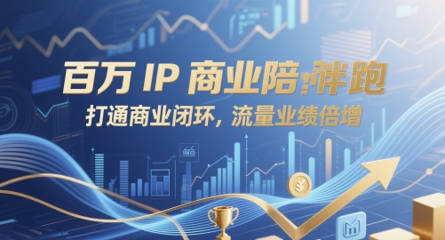 百万IP商业陪跑，打通商业闭环，流量业绩倍增-阳明聊项目