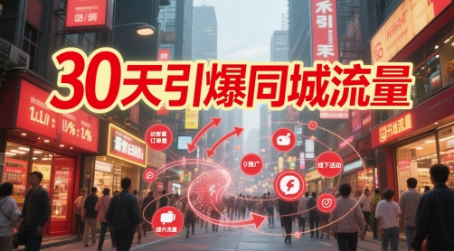 30天引爆同城流量：团购篇 认知篇 流量篇 来客篇 达人篇 老板人设IP篇 投流篇-阳明聊项目