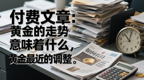 付费文章：黄金的走势意味着什么，如何看待黄金最近的调整-阳明聊项目