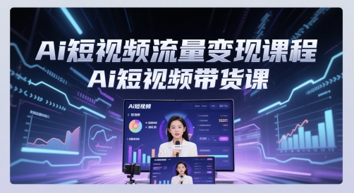 Ai短视频流量变现课程，Ai短视频带货课-阳明聊项目
