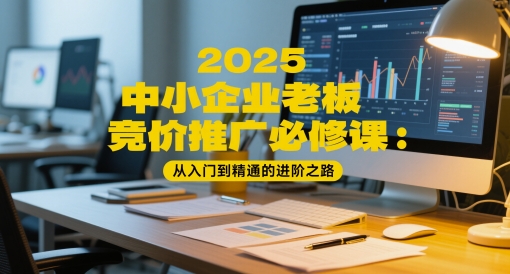2025中小企业老板竞价推广必修课：从入门到精通的进阶之路-阳明聊项目