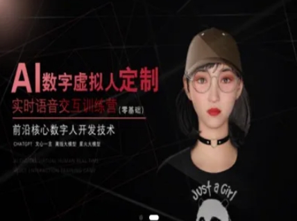 AI数字虚拟人定制，实时语音交互训练营(零基础)，前沿核心数字人开发技术-阳明聊项目