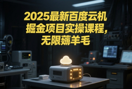 2025最新百度云机掘金项目实操课程单窗口保底5-10元月收益单窗口150+【揭秘】-阳明聊项目
