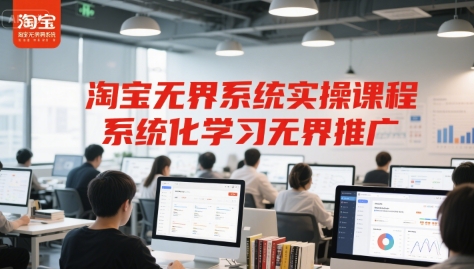 淘宝无界系统实操课程，系统化学习无界推广-阳明聊项目