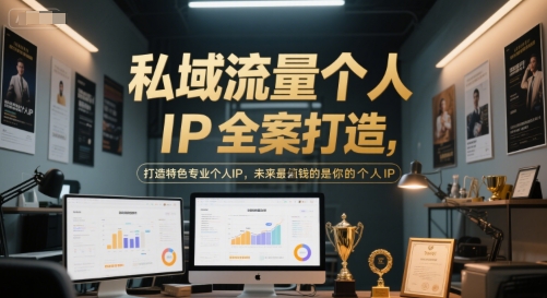 私域流量个人IP全案打造，打造特色专业个人IP，未来最值钱的是你的个人IP-阳明聊项目