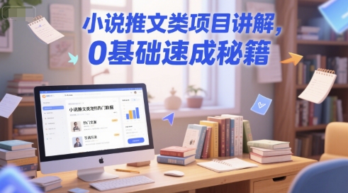 小说推文类项目讲解，0 基础速成秘籍-阳明聊项目