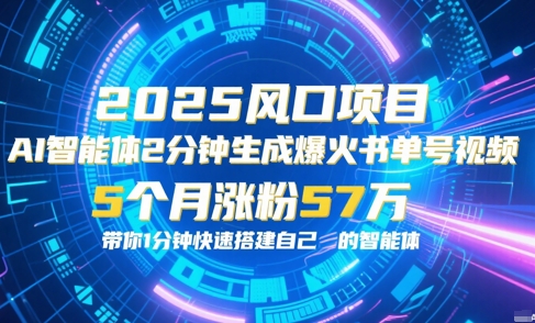 AI智能体2分钟一键生成爆火书单号原创视频，5个月涨粉57w，带你零代码1分钟搭建智能体-阳明聊项目