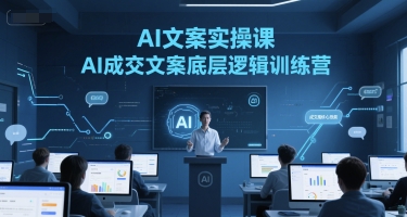 AI文案实操课，AI成交文案底层逻辑训练营-阳明聊项目