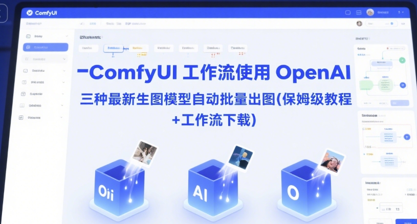 ComfyUI 工作流使用 OpenAI 三种最新生图模型自动批量出图(保姆级教程+工作流下载)-阳明聊项目