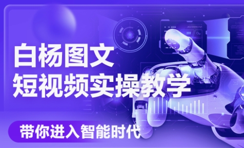 白杨老师·Ai图文短视频实操课(更新6月)-阳明聊项目