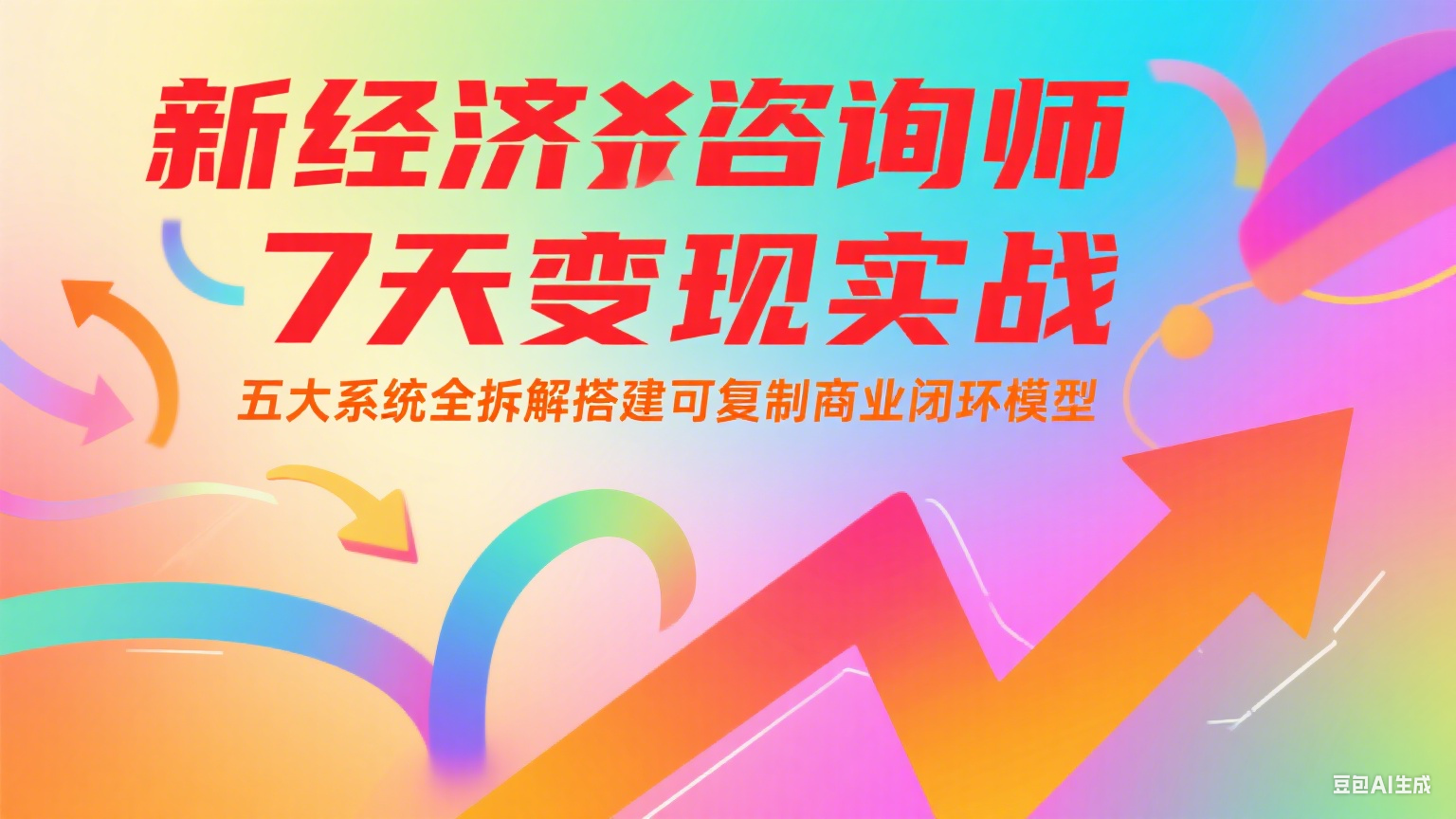 新经济咨询师 7 天变现实战：五大系统全拆解搭建可复制商业闭环模型-阳明聊项目