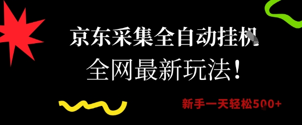 京东采集全自动挂G项目，全网最新玩法新手一天轻松5张【揭秘】-阳明聊项目
