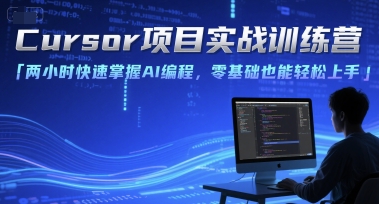 Cursor项目实战训练营，两小时快速掌握AI编程，零基础也能轻松上手-阳明聊项目