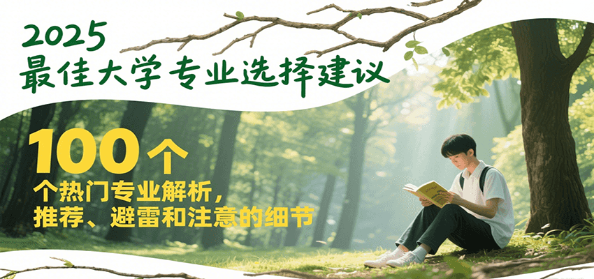 2025最佳大学专业选择建议，100个热门专业解析，推荐、避雷和注意的细节-阳明聊项目