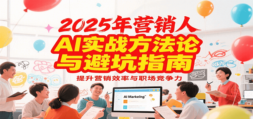 2025年营销实战方法论与避坑指南，利用AI提升营销效率与职场竞争力-阳明聊项目