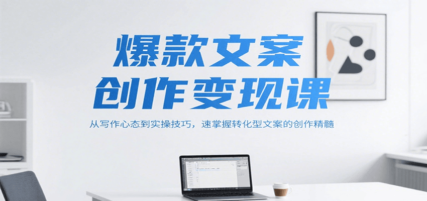爆款文案创作变现课，从写作心态到实操技巧，速掌握转化型文案的创作精髓-阳明聊项目
