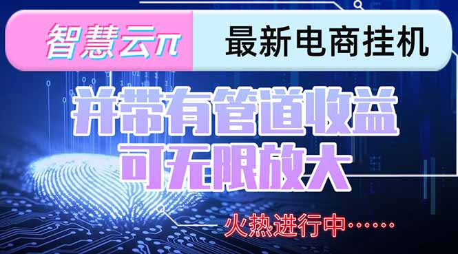 智慧云π电脑挂机单机每天收益300—500+ 并带有团队管道收益 可无限放大-阳明聊项目