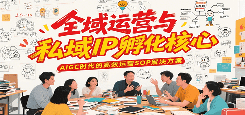 全域运营与私域IP孵化核心，AIGC时代的高效运营SOP解决方案-阳明聊项目