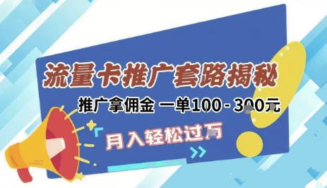2025年外面卖1500的流量卡项目最新玩法，绿色无门槛对新手非常友好，日入3张+-阳明聊项目