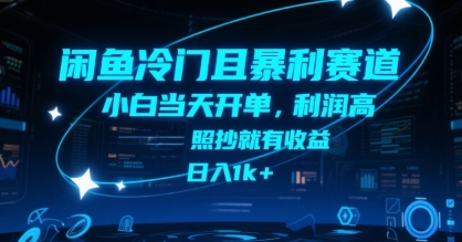 闲鱼冷门且暴利赛道，小白当天开单，利润高，照抄就有收益，日入1k+【揭秘】-阳明聊项目