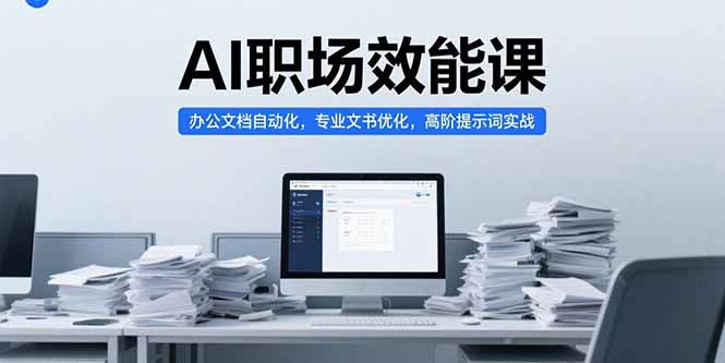 AI职场效能课，办公文档自动化，专业文书优化，高阶提示词实战-阳明聊项目