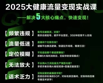 大健康流量全域新增长8.0，三月底线下课视频，大健康万亿蓝海，从类目突围到模式迭代-阳明聊项目