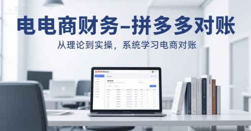 电商财务-拼多多对账，从理论到实操，系统学习电商对账-阳明聊项目
